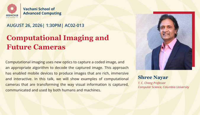 VSAC Seminar| Shree Nayar