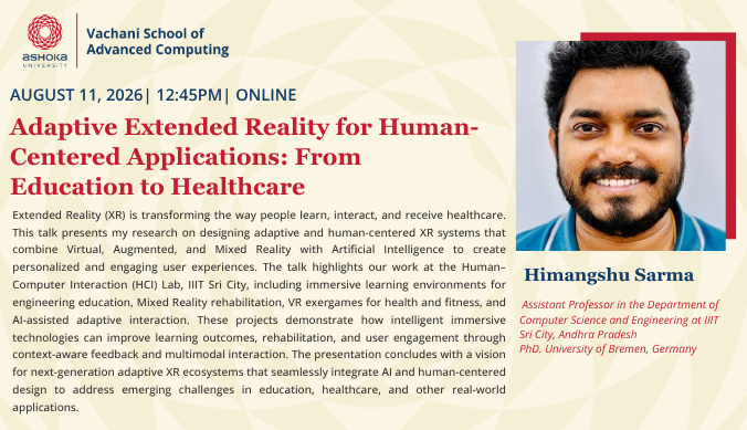 Seminar|Adaptive Extended Reality for Human-Centered Applications: From Education to Healthcare