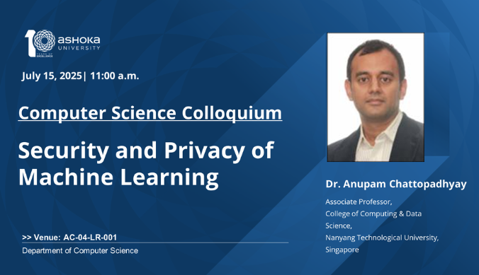 CS Colloquium: Security and Privacy of Machine Learning